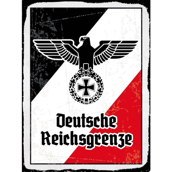 Blechschild - Adler D. Reichsgrenze