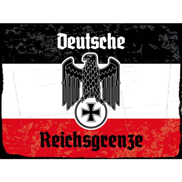 Blechschild - Adler D. Reichsgrenze