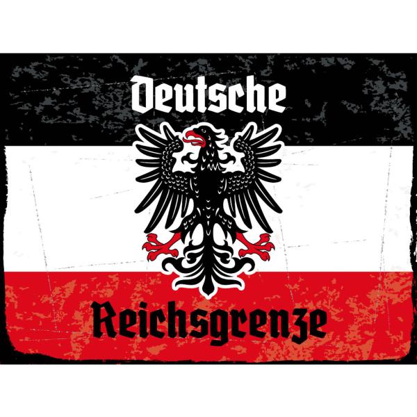 Blechschild - Adler D. Reichsgrenze