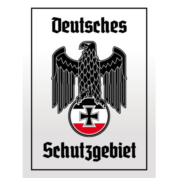 Blechschild - Adler Schutzgebiet