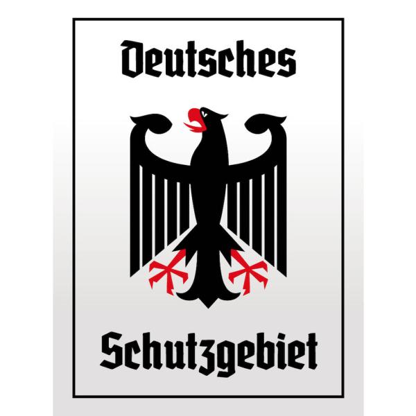 Blechschild - Adler Schutzgebiet