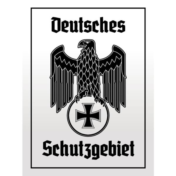 Blechschild - Adler Schutzgebiet