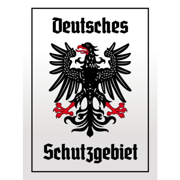 Blechschild - Adler Schutzgebiet