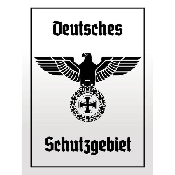 Blechschild - Adler Schutzgebiet