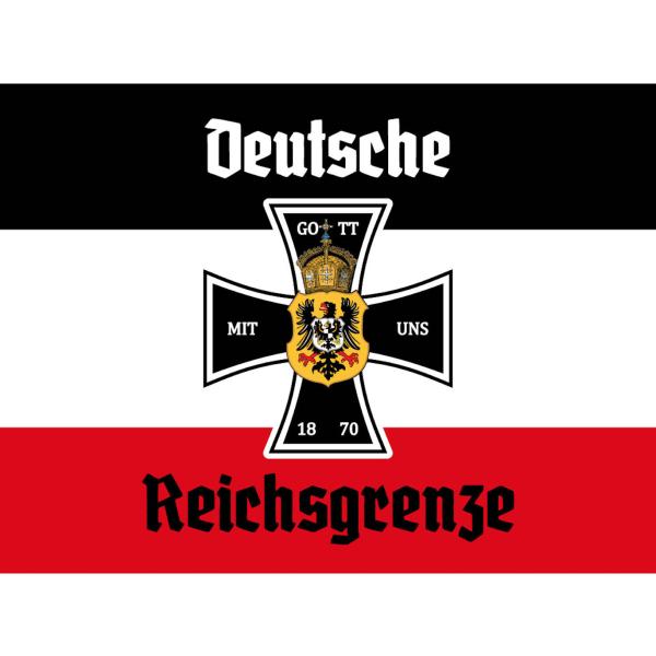 Blechschild - EK D. Reichsgrenze