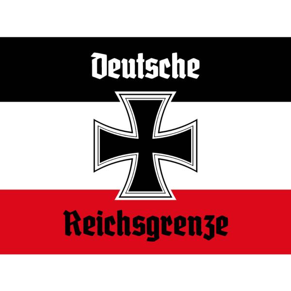 Blechschild - EK D. Reichsgrenze