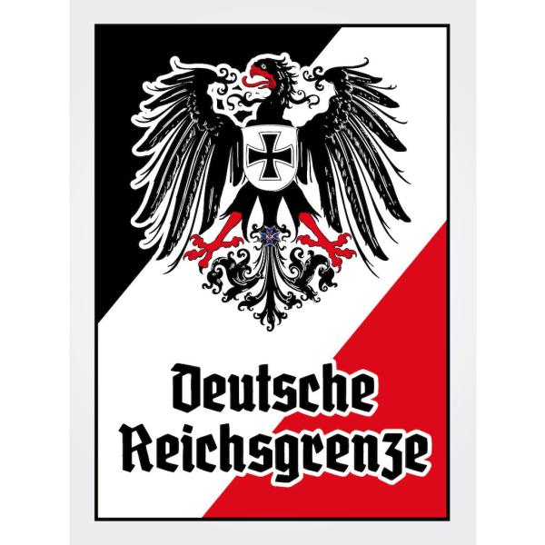 Blechschild - Adler D. Reichsgrenze