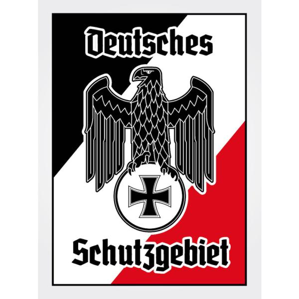 Blechschild - Adler Schutzgebiet