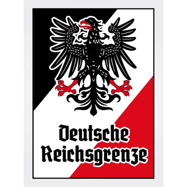 Blechschild - Adler D. Reichsgrenze