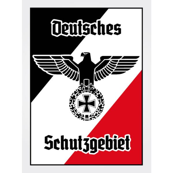 Blechschild - Adler Schutzgebiet