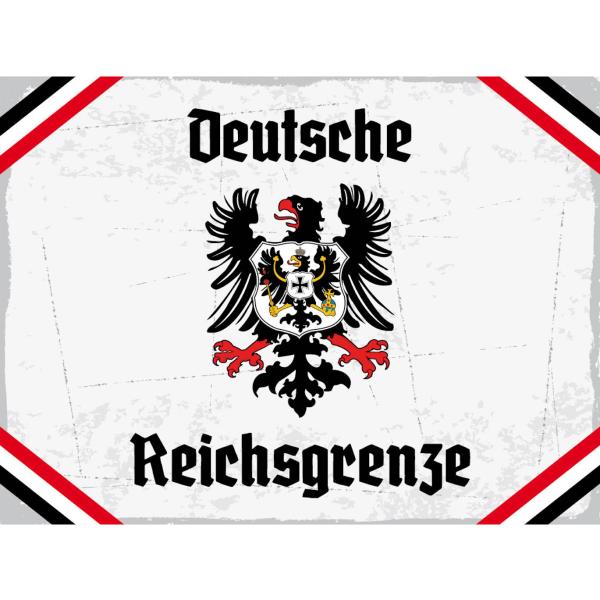 Blechschild - Adler D. Reichsgrenze