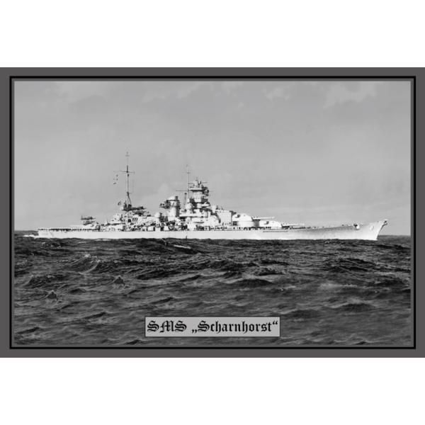 Blechschild - SMS Scharnhorst - historisch