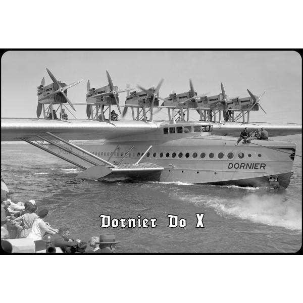 Blechschild - Dornier DO X - historisch