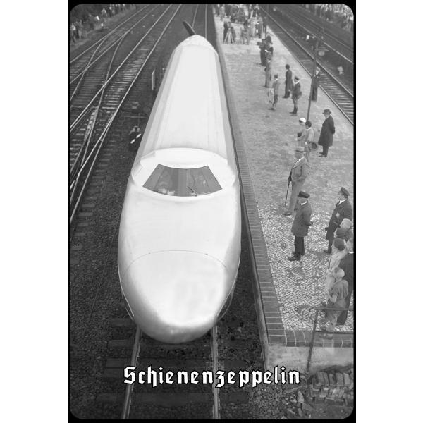 Blechschild - Schienenzeppelin - historisch