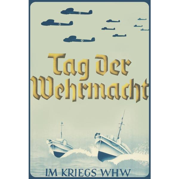 Blechschild - Tag der Wehrmacht - historisch