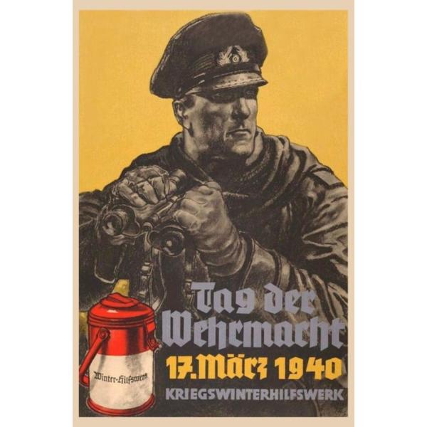 Blechschild - Tag der Wehrmacht - historisch