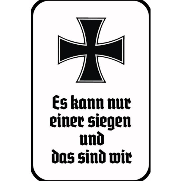 Blechschild - Sieger - historisch