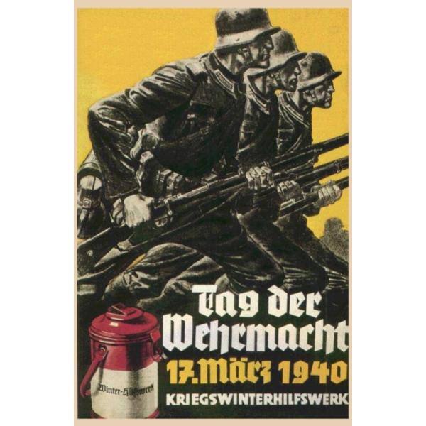 Blechschild - Tag der Wehrmacht - historisch