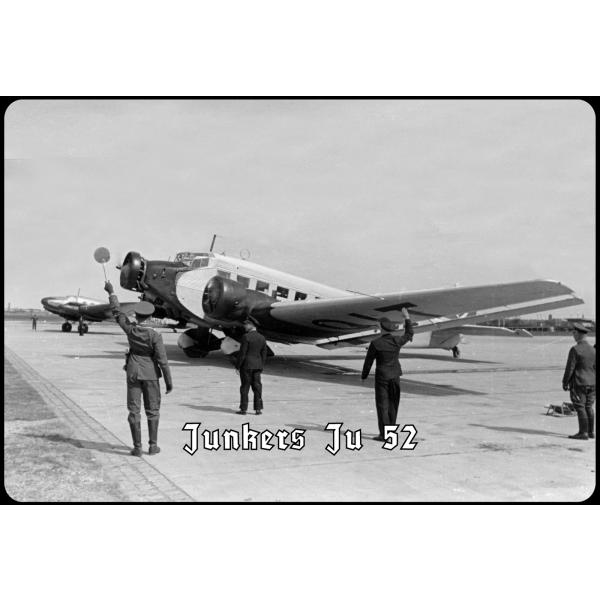 Blechschild - JU 52 - historisch