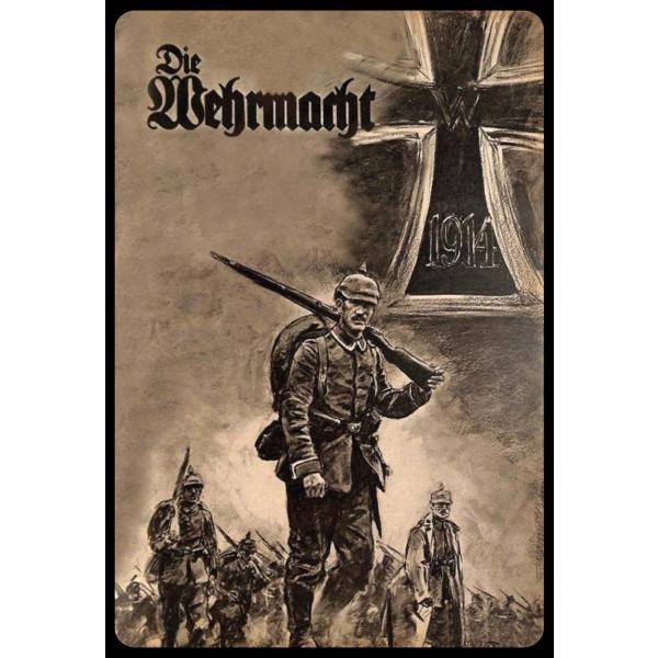 Blechschild - Die Wehrmacht - historisch