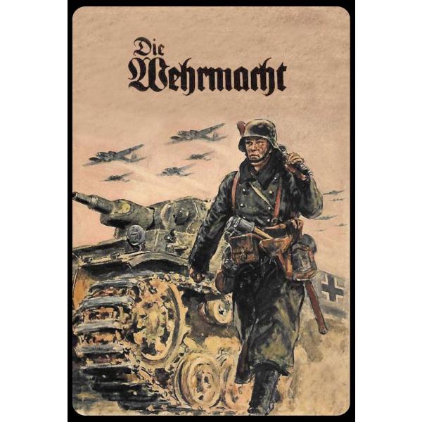 Blechschild - Die Wehrmacht - historisch