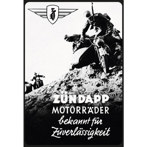 Blechschild - Zündapp - historisch