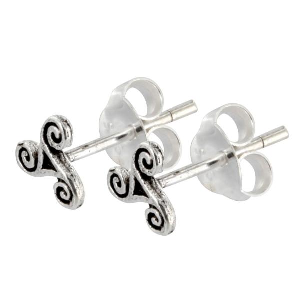 Ohrstecker Celtic Triskel Silber