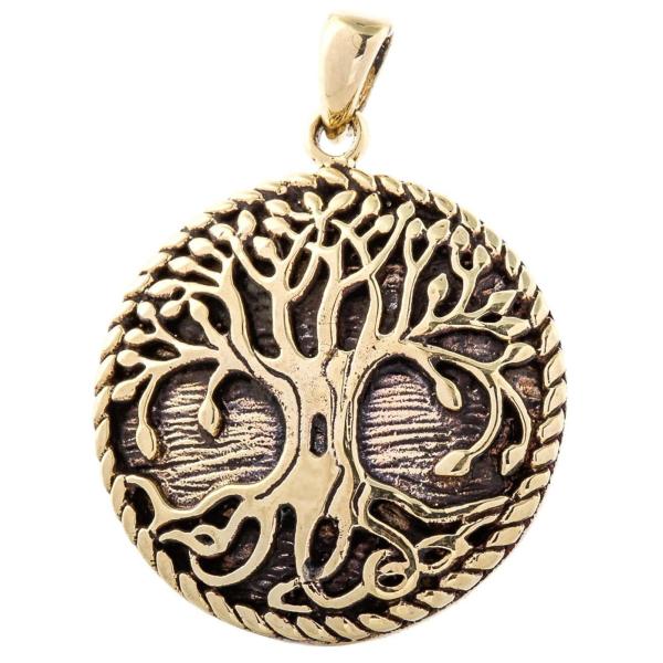 Schmuck Anhänger FEARN 3.4 cm Baum des Lebens Bronze