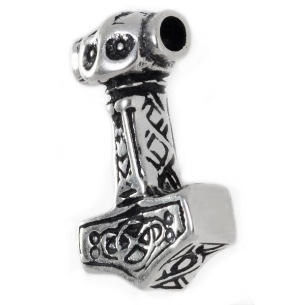 Schmuck Anhänger RAGNARÖK 2 cm Mjölnir Thorshammer Silber