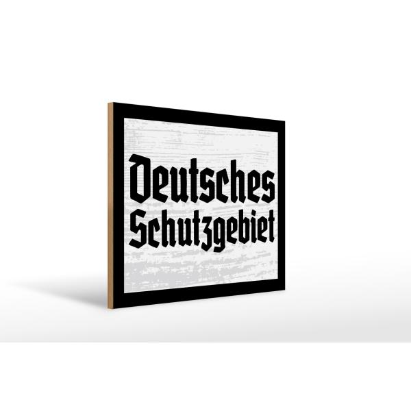 Holzschild - D. Schutzgebiet