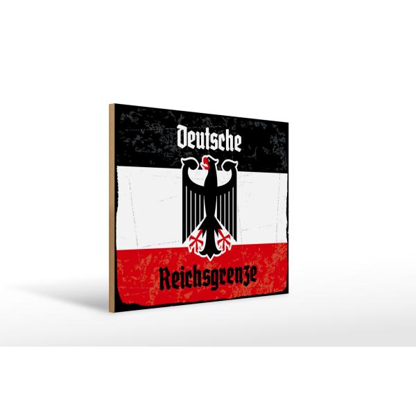 Holzschild - Adler D. Reichsgrenze