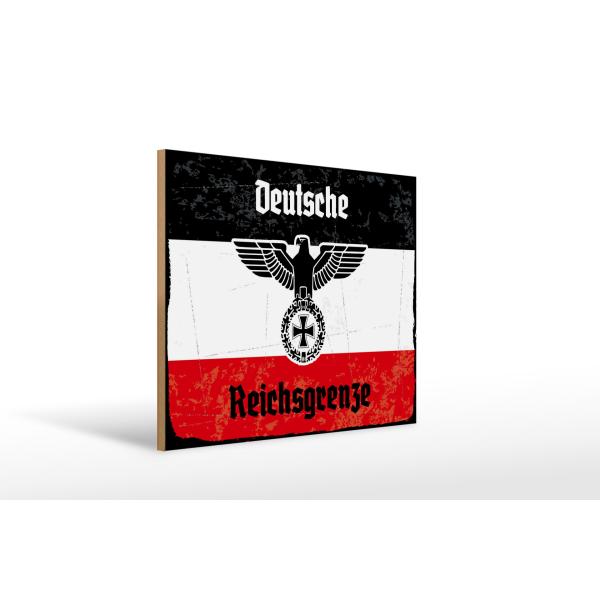 Holzschild - Adler D. Reichsgrenze