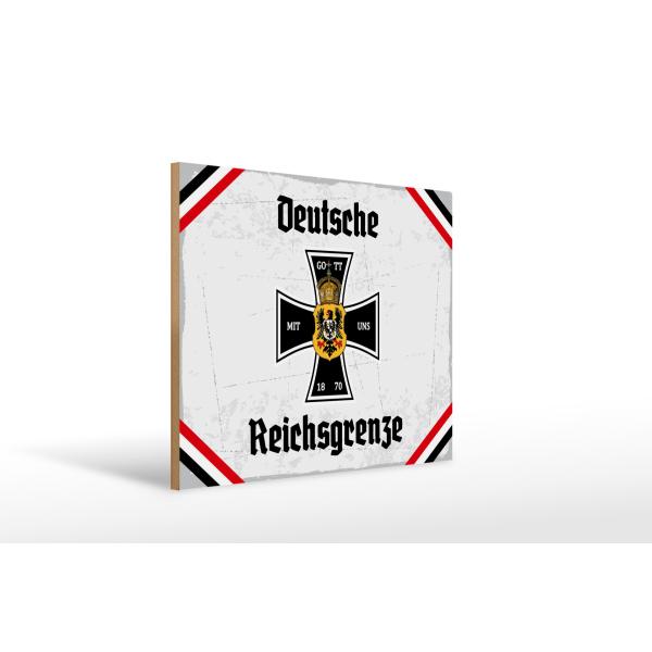 Holzschild - EK D. Reichsgrenze