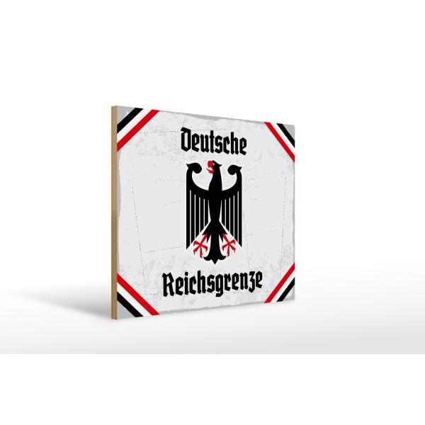 Holzschild - Adler D. Reichsgrenze