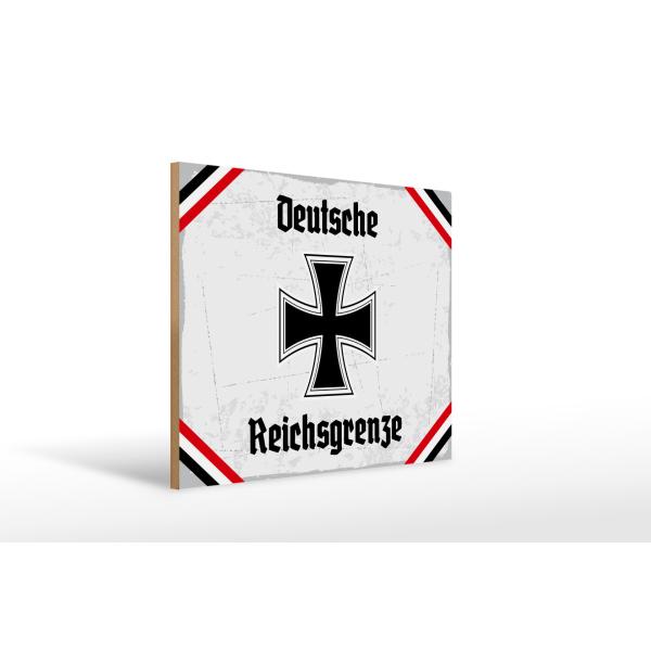 Holzschild - EKD. Reichsgrenze