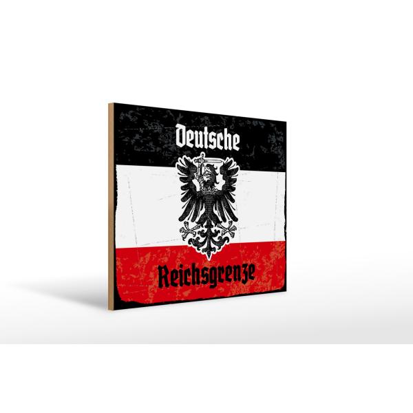 Holzschild - Adler D. Reichsgrenze