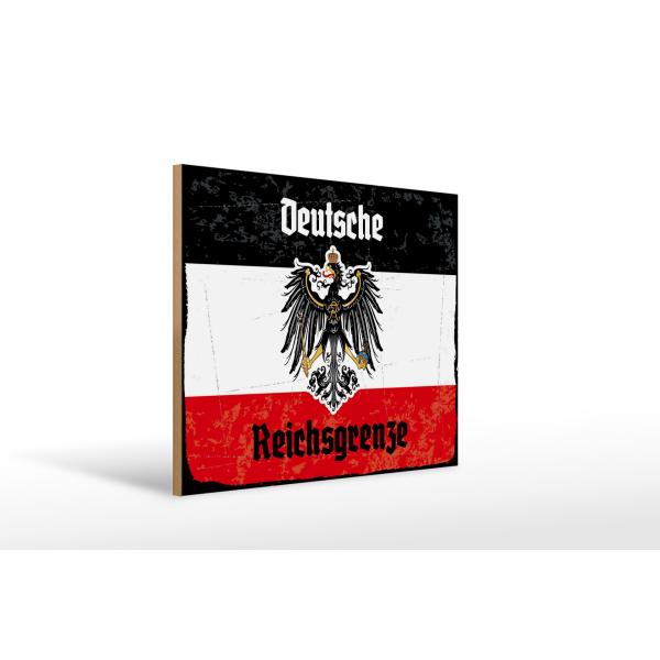 Holzschild - Adler D. Reichsgrenze