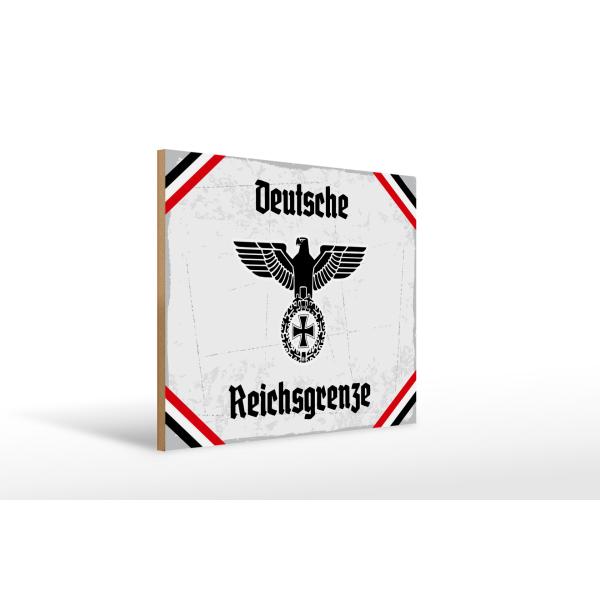 Holzschild - Adler D. Reichsgrenze