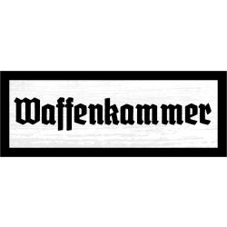 Blechschild - Waffenkammer2