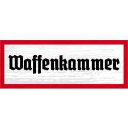 Blechschild - Waffenkammer4