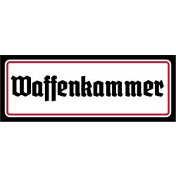 Blechschild - Waffenkammer10