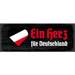 Blechschild - Herz für Deutschland8