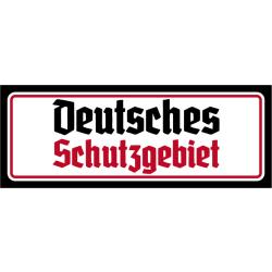 Blechschild - Schutzgebiet10