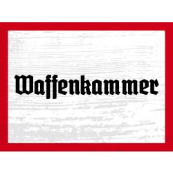 Blechschild - Waffenkammer