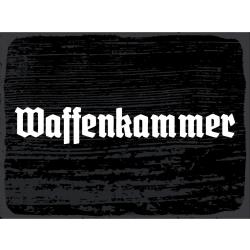 Blechschild - Waffenkammer