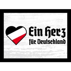 Blechschild - Ein Herz für Deutschland