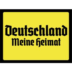 Blechschild - Deutschland meine Heimat