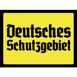 Blechschild - D. Schutzgebiet