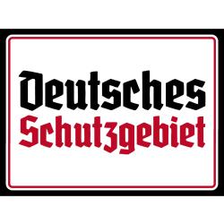 Blechschild - D. Schutzgebiet