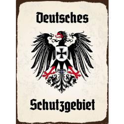 Blechschild - Adler Schutzgebiet